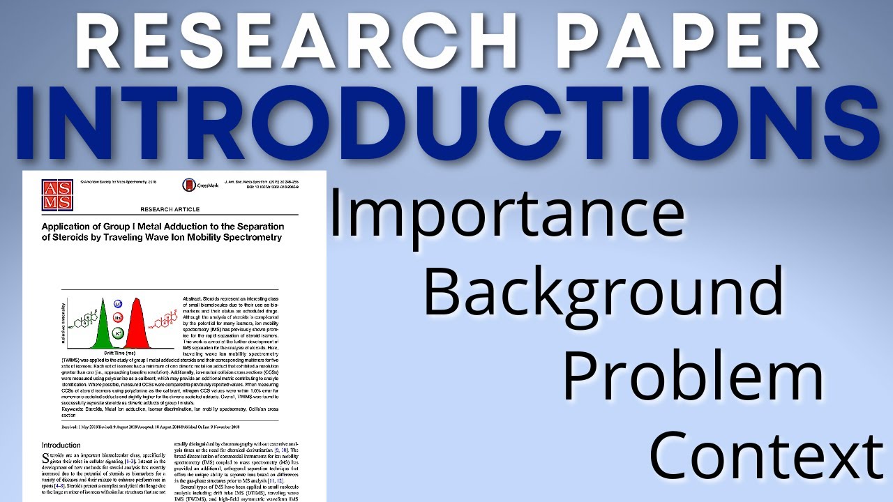 How to Write a Research Paper Introduction for Publication with my Published Introduction Example