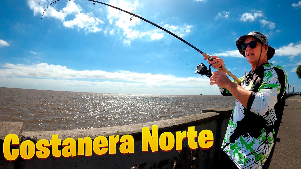 Pesca en Costanera Norte de Buenos Aires