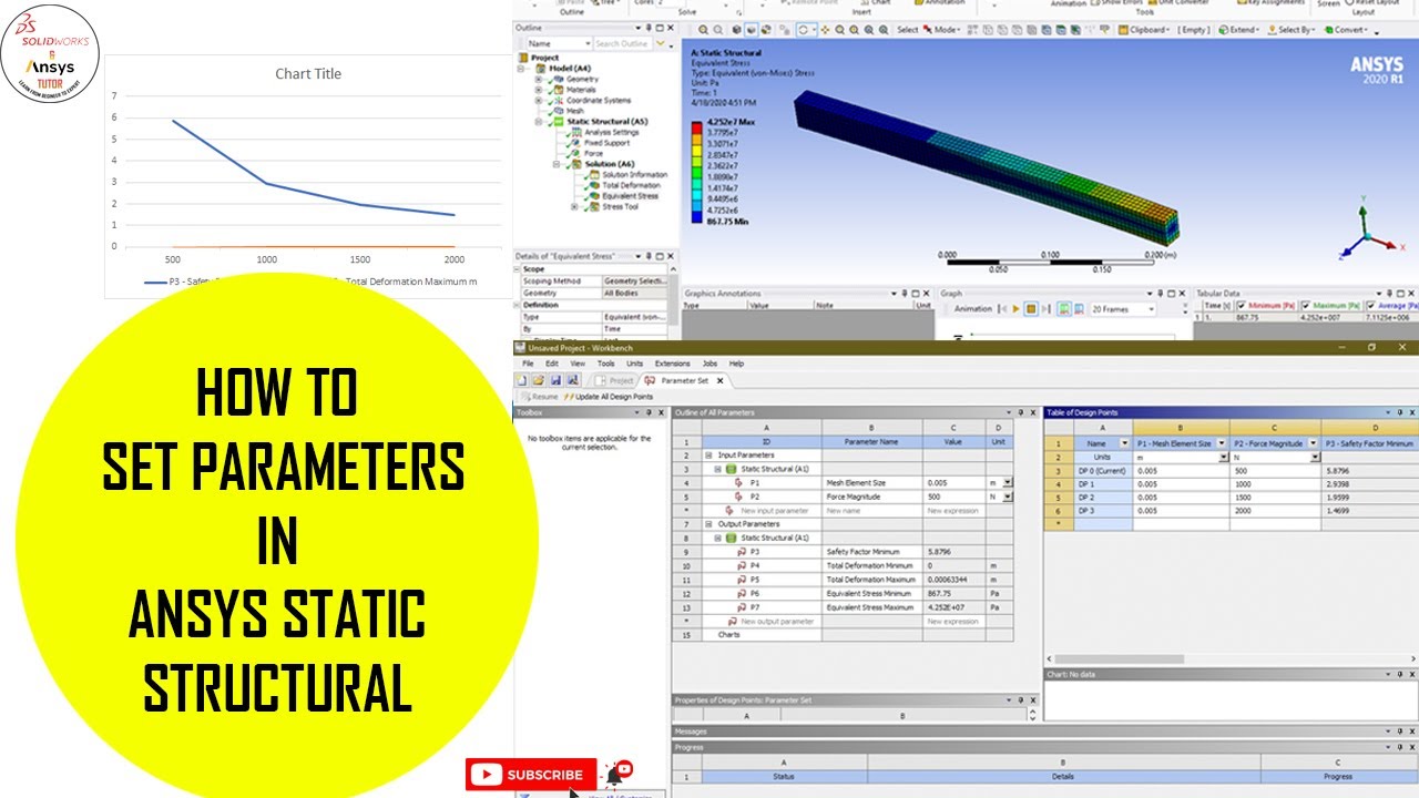 ⚡ Как задать параметры в Ansys | Параметрическое исследование Ansys | Сходимость сеток