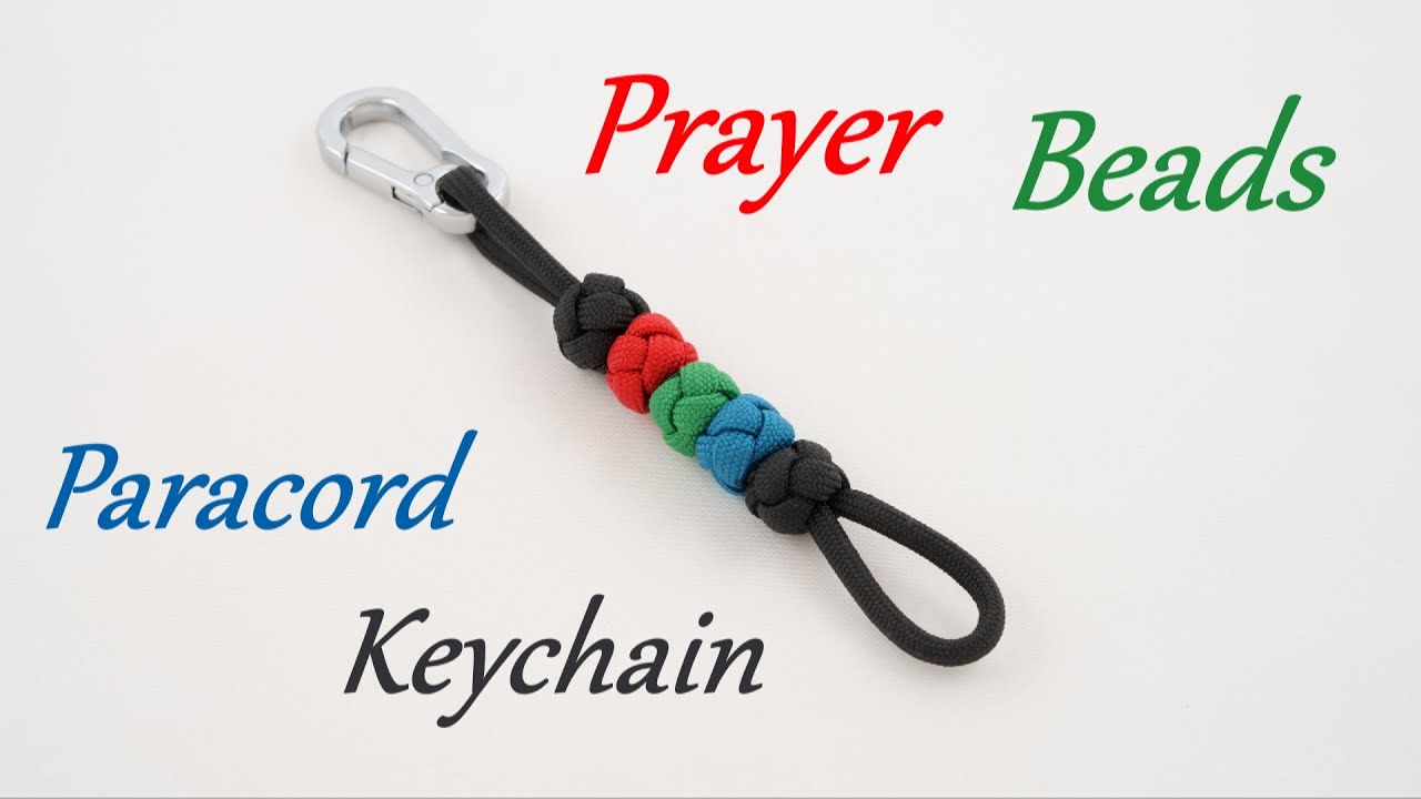 Prayer Beads Paracord Keychain