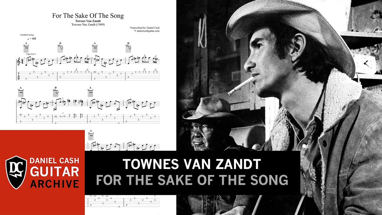 Townes Van Zandt - For The Sake Of The Song (Note-for-note Guitar Transcription)
