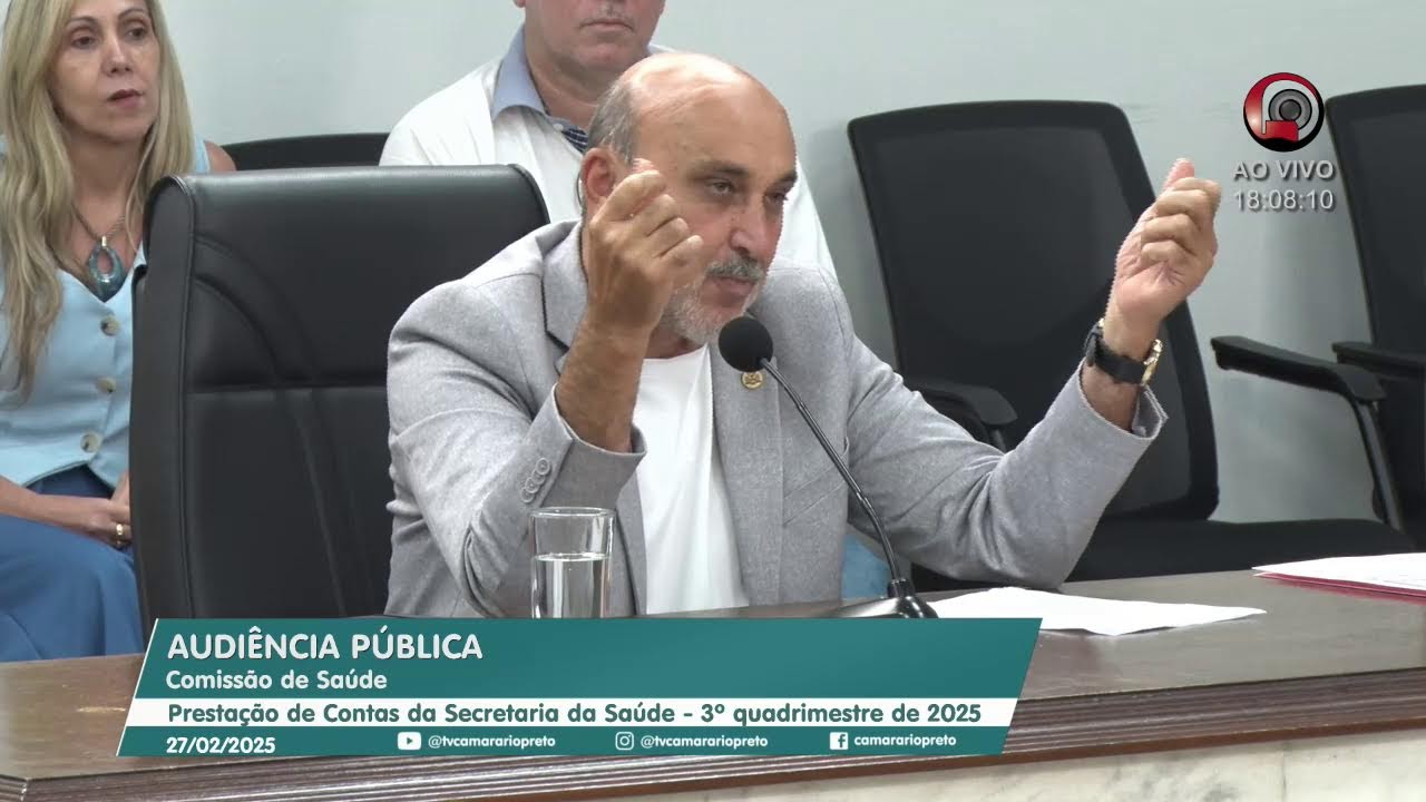 AO VIVO - Aud. Pública - Prestação de Contas - Sec Mun. de Saúde - 27/02/2026