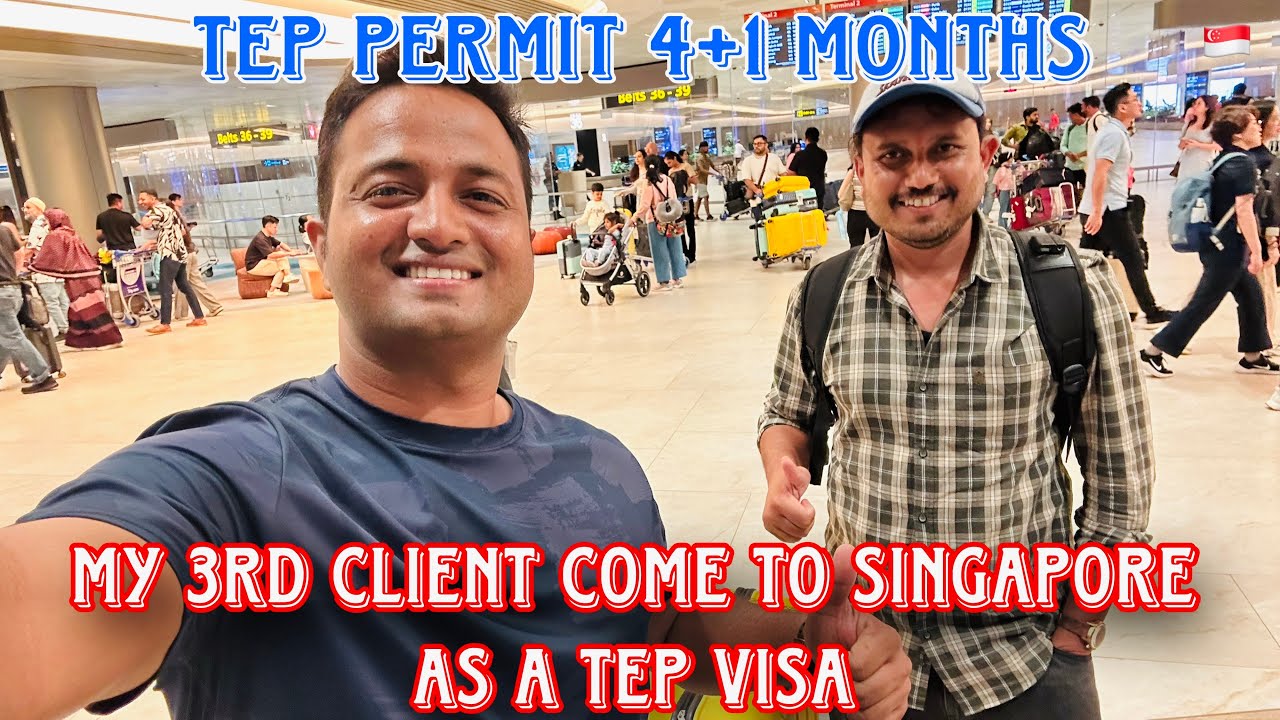 My 3rd Client Come to Singapore as a TEP Visa | Singapore Training Employment Pass 4+1 Months