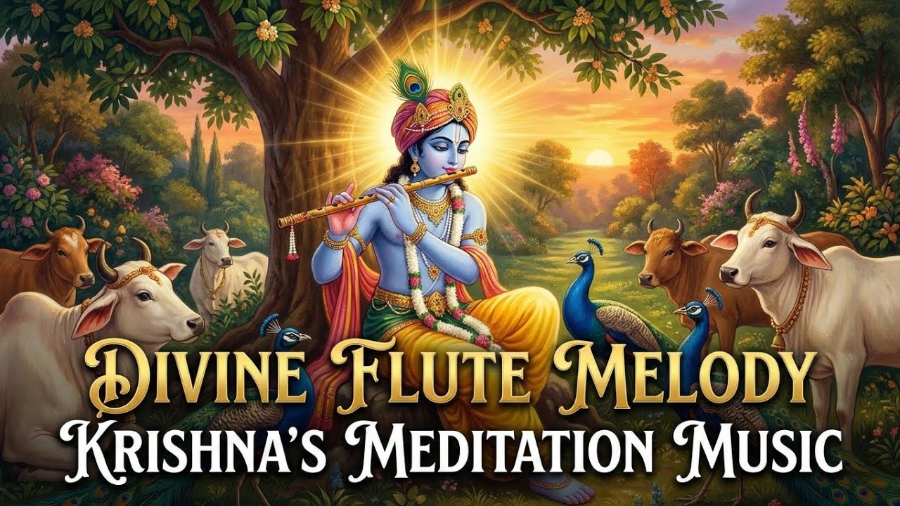 ​Soulful Krishna Flute Music for Study, Focus, and Positive Energy