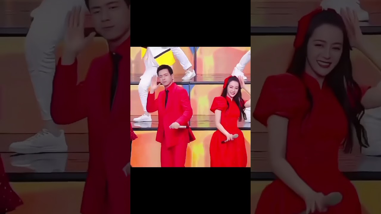 Dilraba LiXian dance couple with red dress #dilraba#迪丽热巴#dilireba#dilrabadilmurat#lixian#李现#chinese
