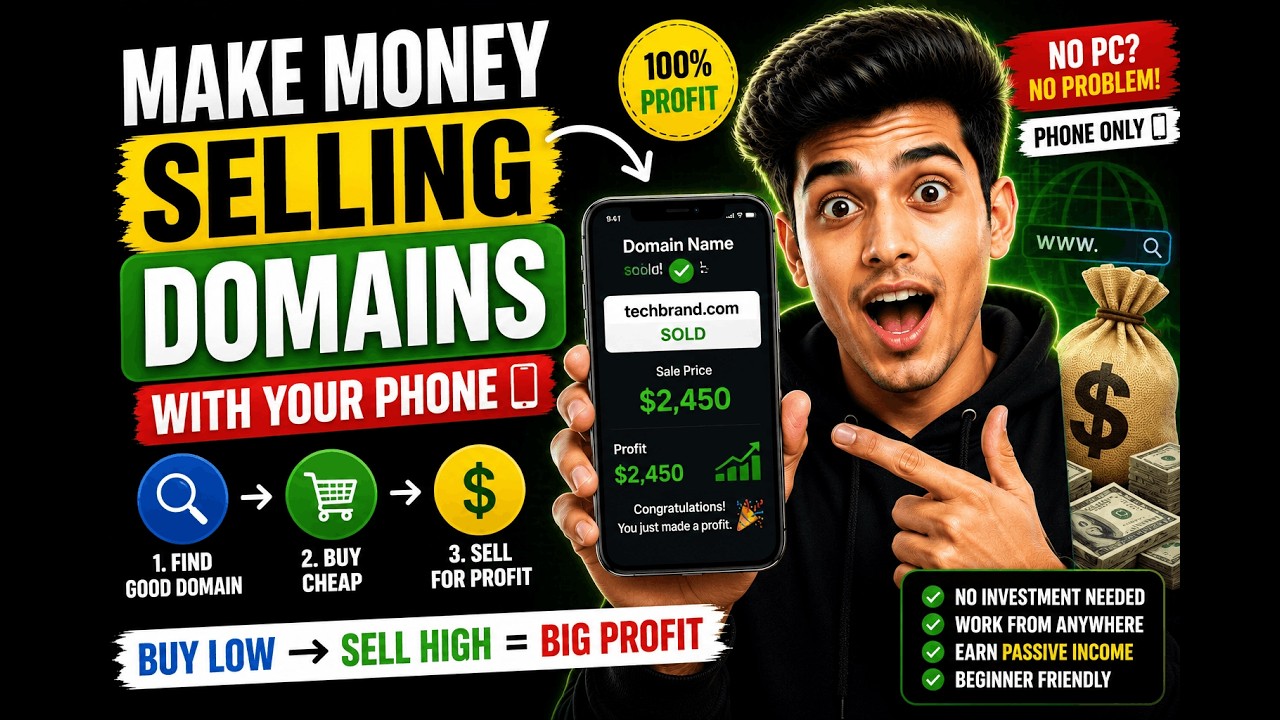 How to Make Money Selling Domains with Your Phone in 2026