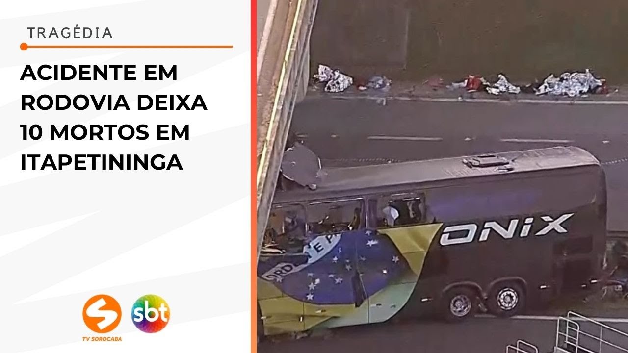 Acidente em rodovia deixa 10 mortos em Itapetininga | TV Sorocaba SBT