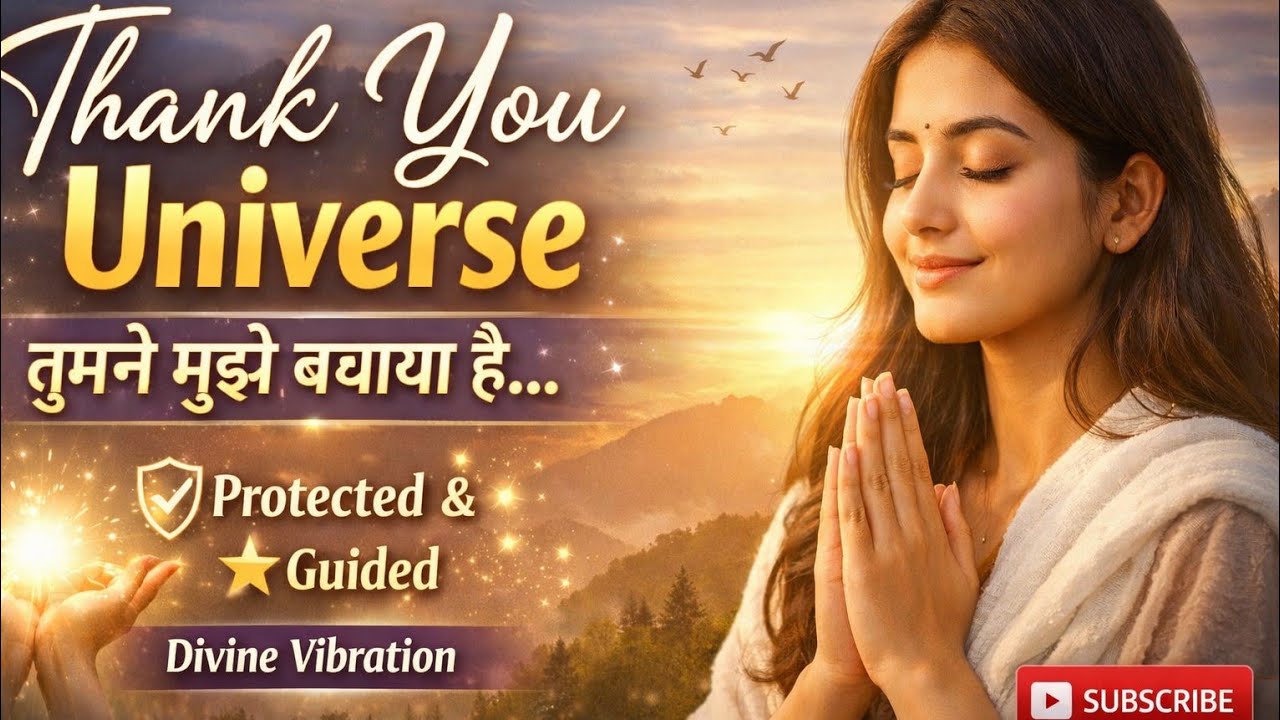 🙏 Dear Universe, Thank You for Protecting Me | ब्रह्मांड का आशीर्वाद | Divine Vibration