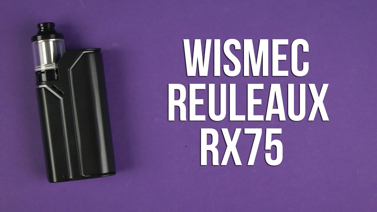 Распаковка Wismec Reuleaux RX 75 Kit Black/White