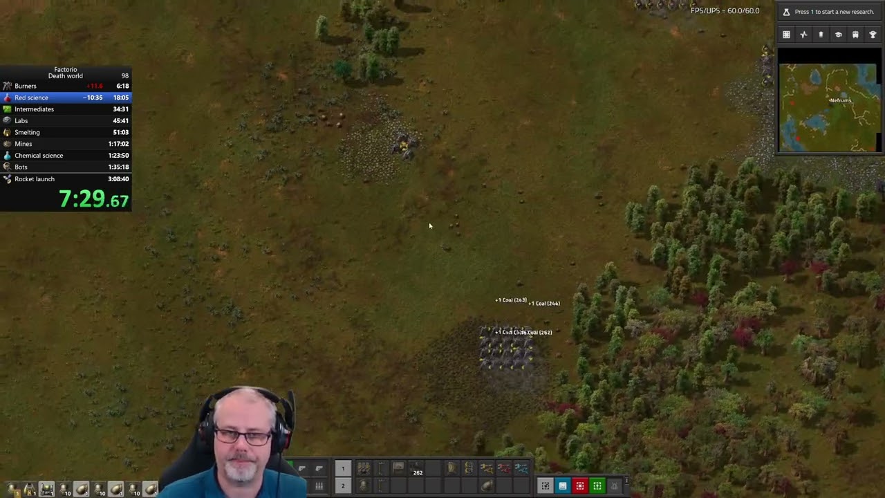 Factorio Death world Speedrun WR 2:58:45