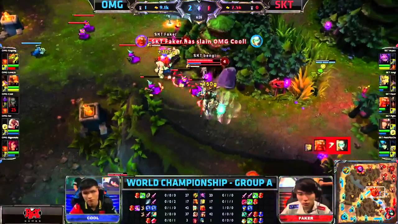 OMG vs SKT T1 - Faker Gragas play into Cool Orianna