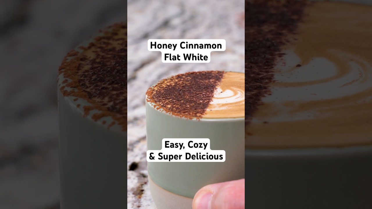 Easy Fall Coffee Recipe | Honey Cinnamon Flat White Tutorial 