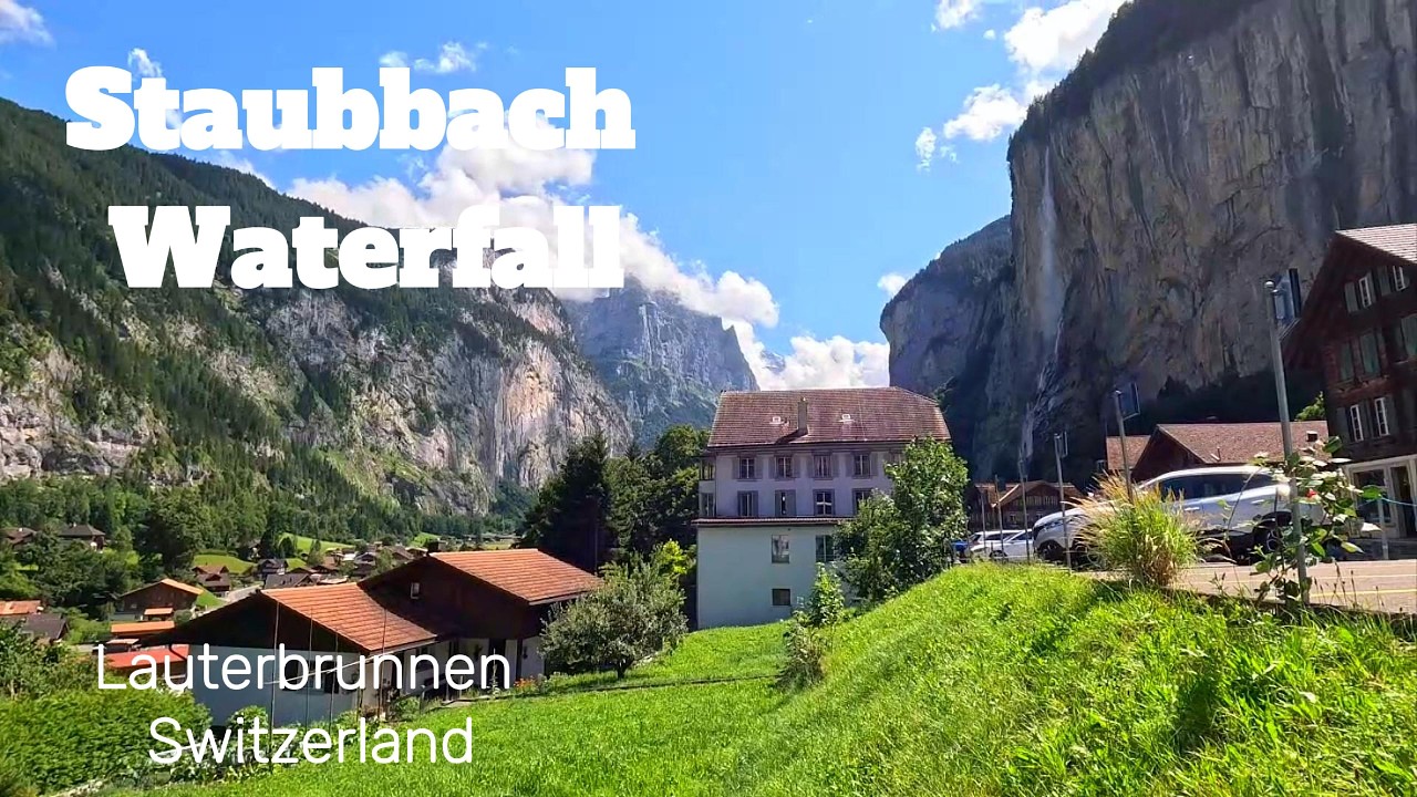 Staubbach Waterfall, the most iconic waterfalls in Switzerland