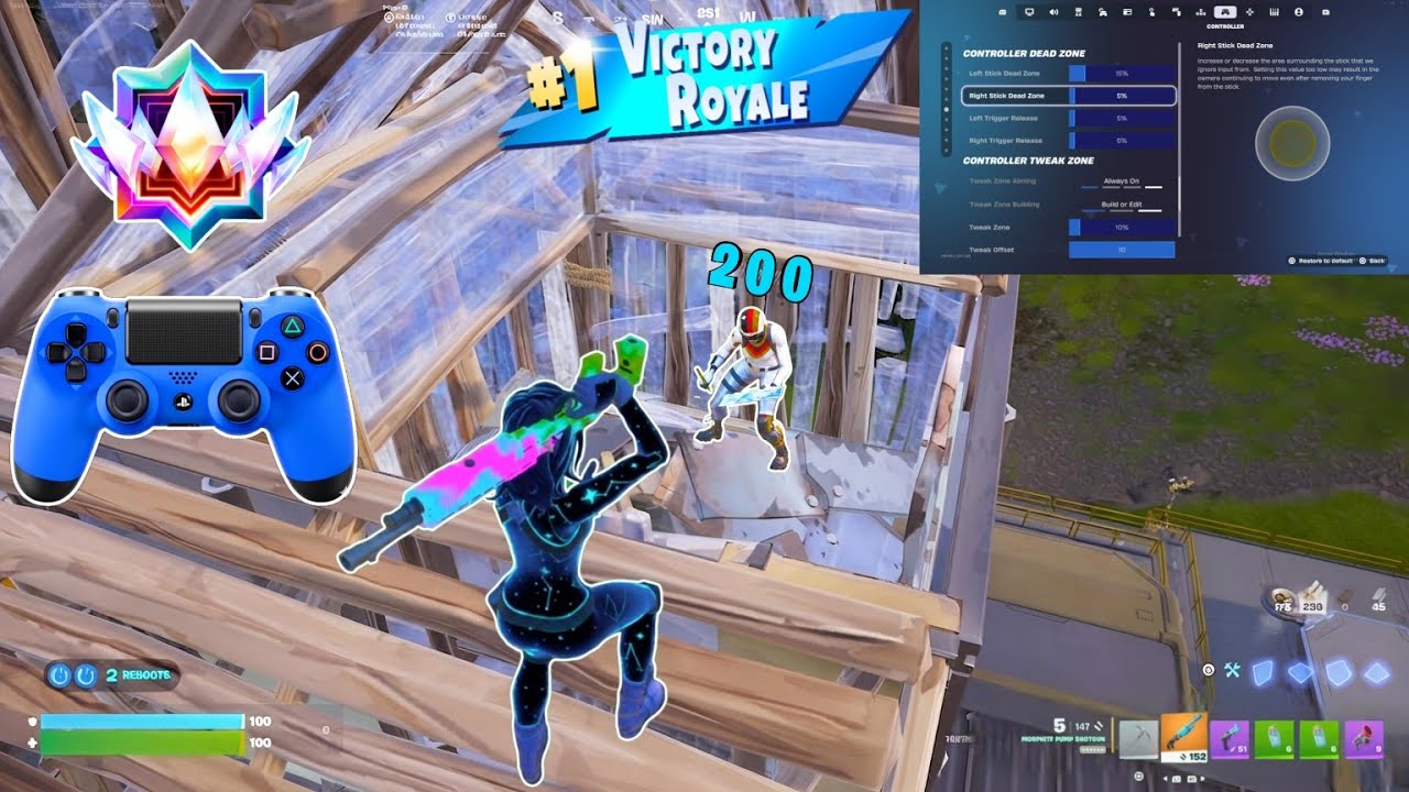 *UPDATE* Peterbot Controller sensitivity & Tweak Settings ⚡ Fortnite Unreal Reload PS5 Gameplay 