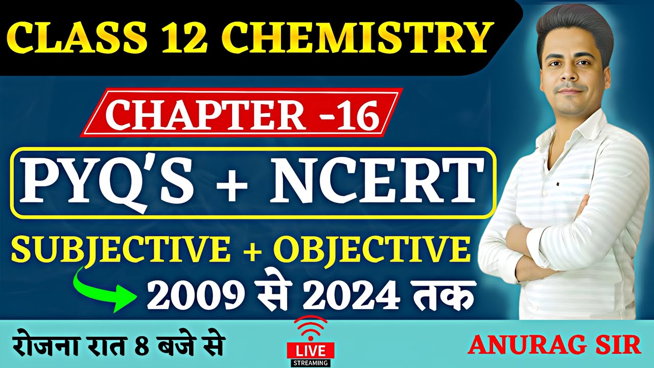 Class 12 Chemistry Chapter 16 chemistry in every day life - PYQ | Important MCQs & Short Answer