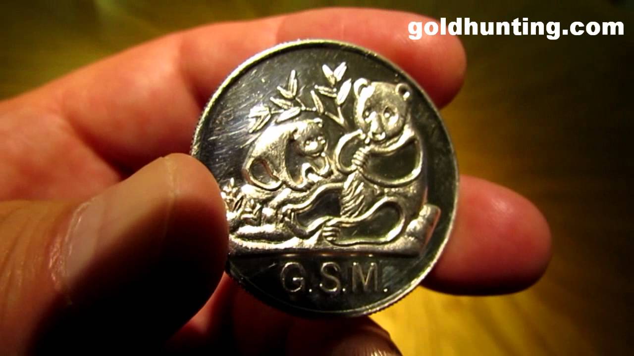 1 OZ 999 SILVER PANDA BEAR COIN, NOT FROM CHINA