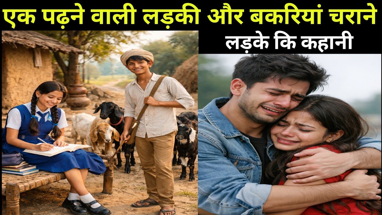 एक पढ़ने वाली लड़की और बकरियां चराने वाले लड़के की कहानी | story hindi | 