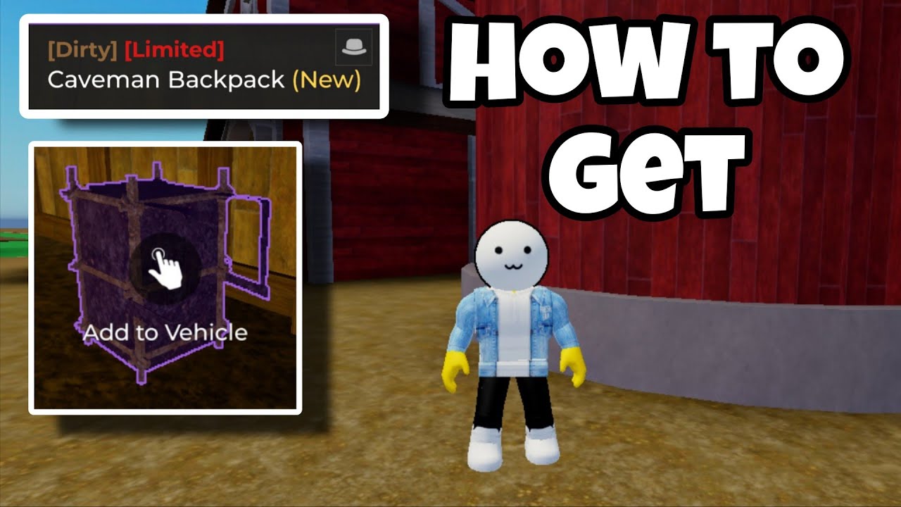 How to Get Caveman Backpack in Storage Hunters Open World Roblox | limited time item