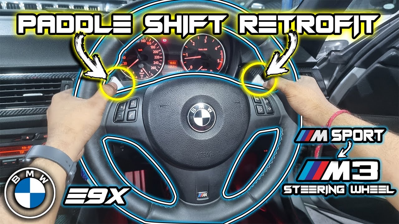BMW E9x Paddle Shift Retrofit w/ M3 Paddles | DIY (E90, E91, E92, E93)