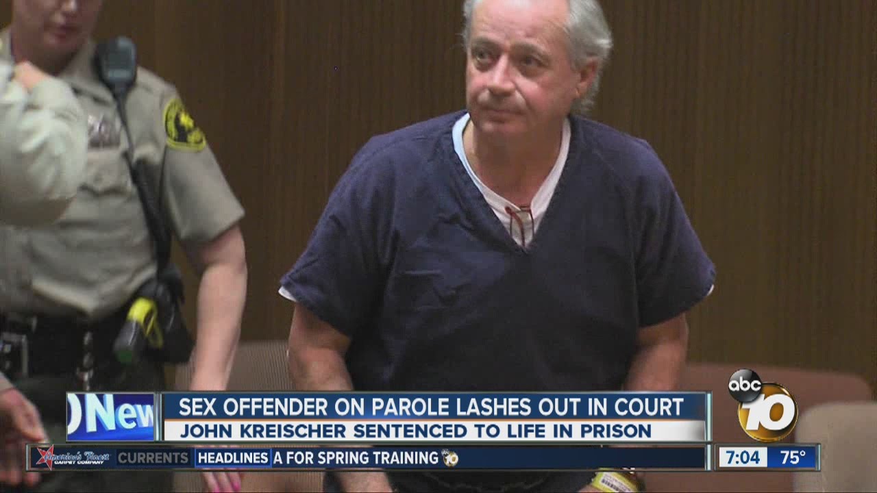 Paroled sex offender lashes out in court