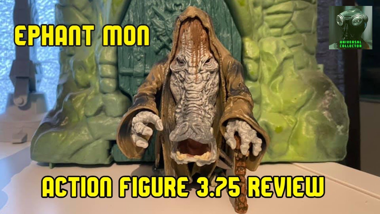 Star Wars ROTJ Ephant Mon 3.75 Action Figure Unboxing Echo Live pickups Review