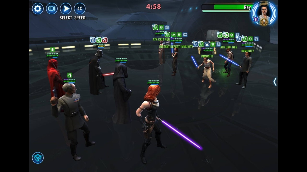 TW: Darth Vader (Duel's End) with FDC Vs. Rey (no Datacron)
