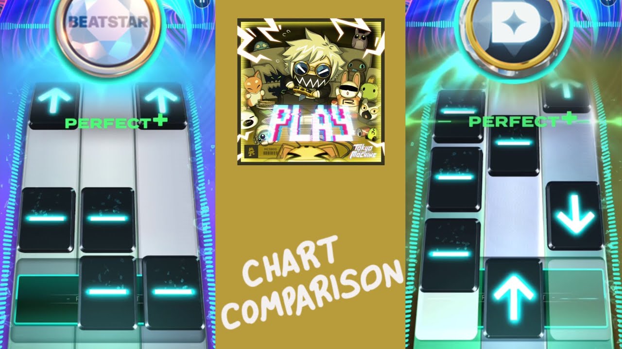 [Beatstar] Play - Tokyo Machine // Chart Comparison (Standard vs Deluxe)