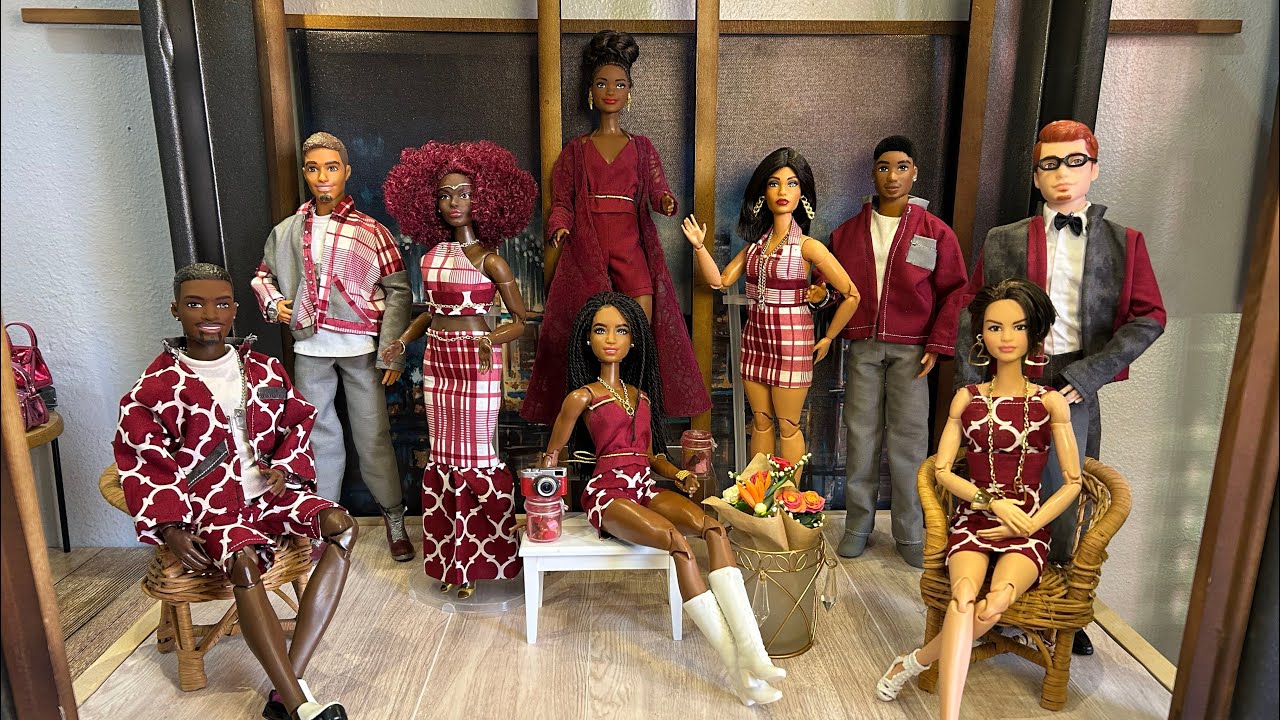 Valentine's Day: Doll fashion, spaces, and miniatures. DIY Barbie fashion.