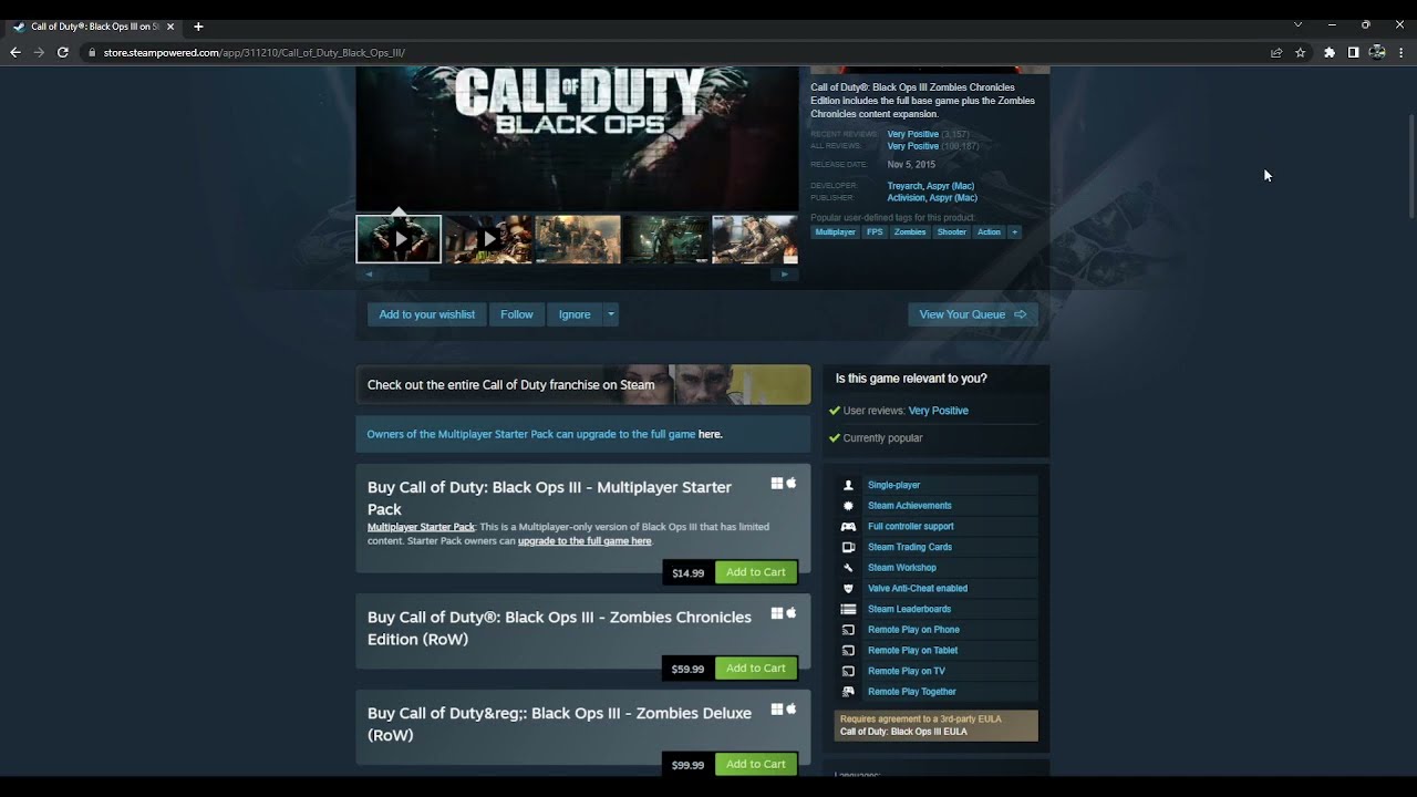 How to Get Black Ops 3 for Free on Steam
