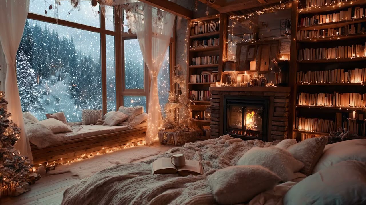 Relaxing Christmas Piano Music – Peaceful Holiday Instrumental for a Cozy Winter Night