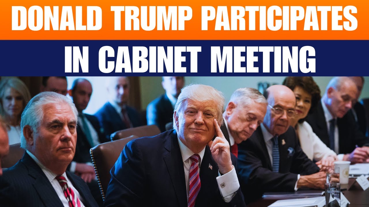 LIVE: US President Trump participates in Cabinet Meeting in Cabinet Room | News9