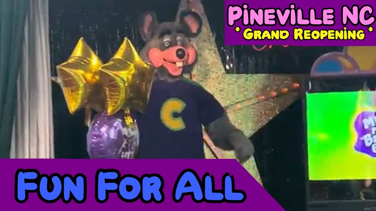 Fun For All | Chuck E. Cheese | Pineville NC *Grand Reopening*