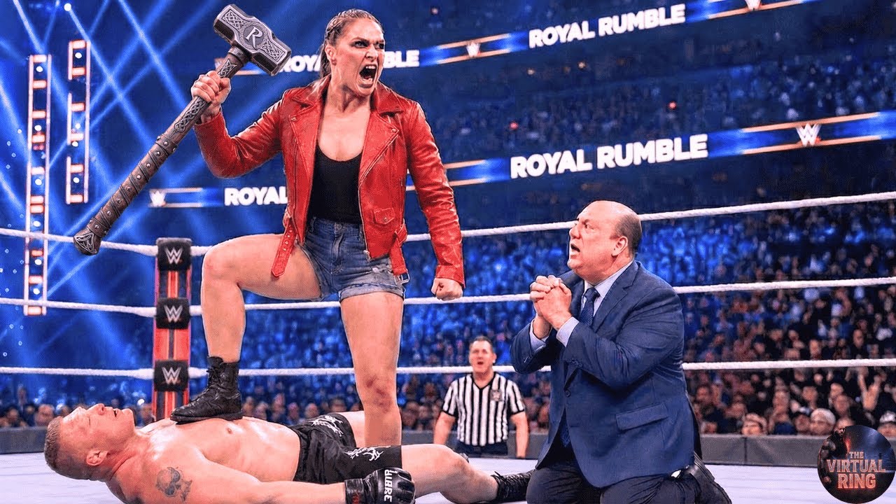 Полный бой – Брок Леснар против Ронды Роузи – Королевская битва 2025 ❄️ #brocklesnar #rondarousey