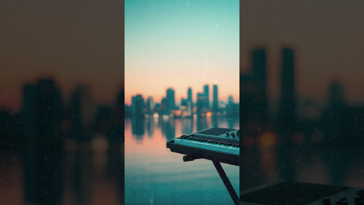Relaxing Sunset Melodies: Keyboard Chill & City Views 