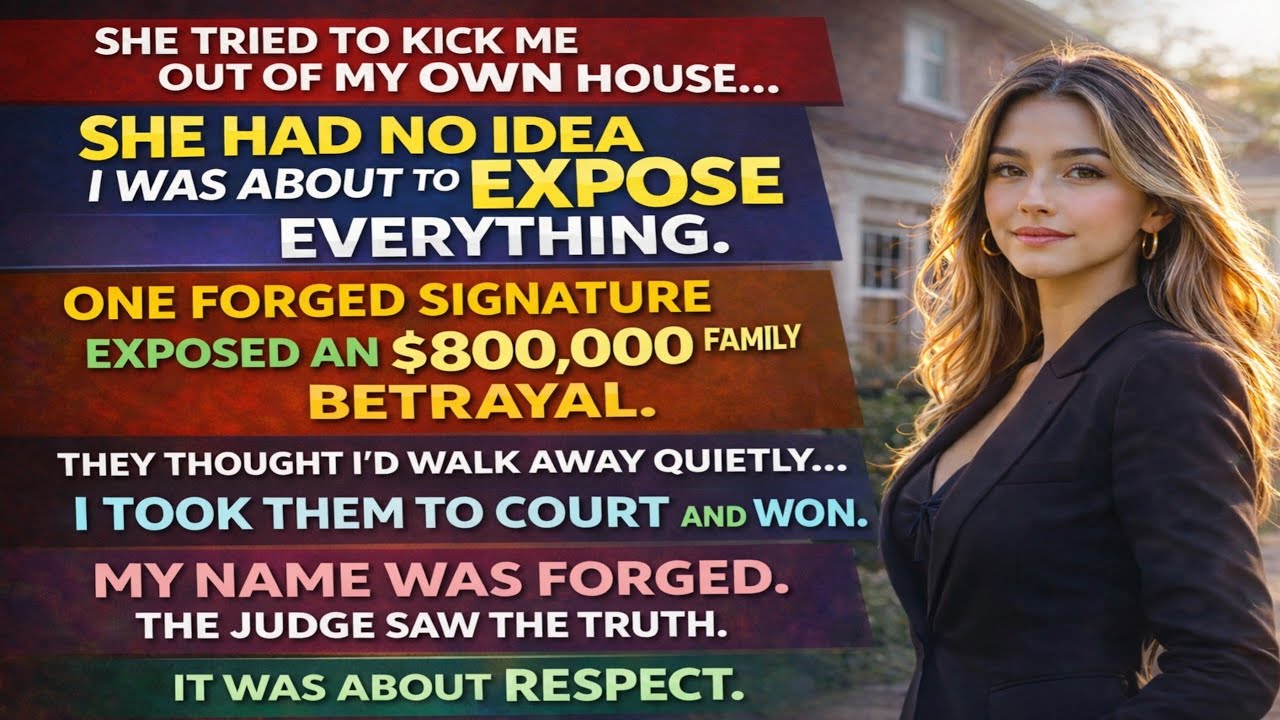 My Sister Tried to Evict Me From Our Inherited House… So I Exposed Her $800K Fraud in Court