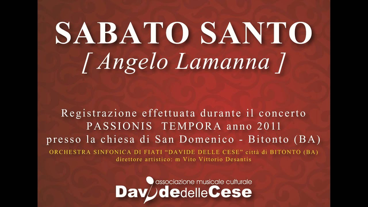SABATO SANTO [Marcia Funebre] A. Lamanna