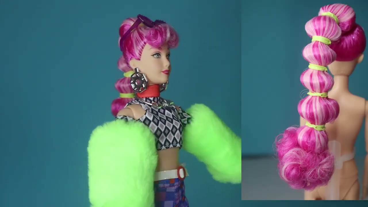 Defa Lucy Fashion Beauty  Styling Piece Super Pet - Pink Hair Version Doll Unboxing & Review