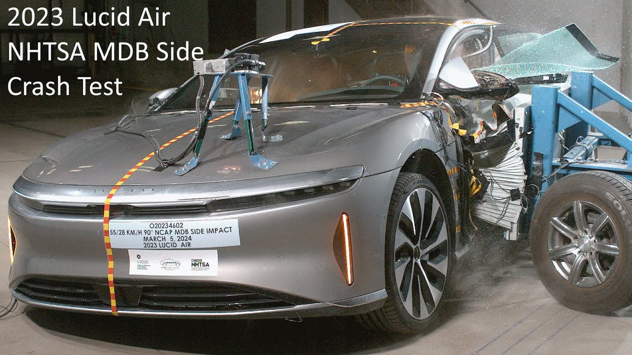 2023-2025 Lucid Air EV NHTSA MDB Side Crash Test