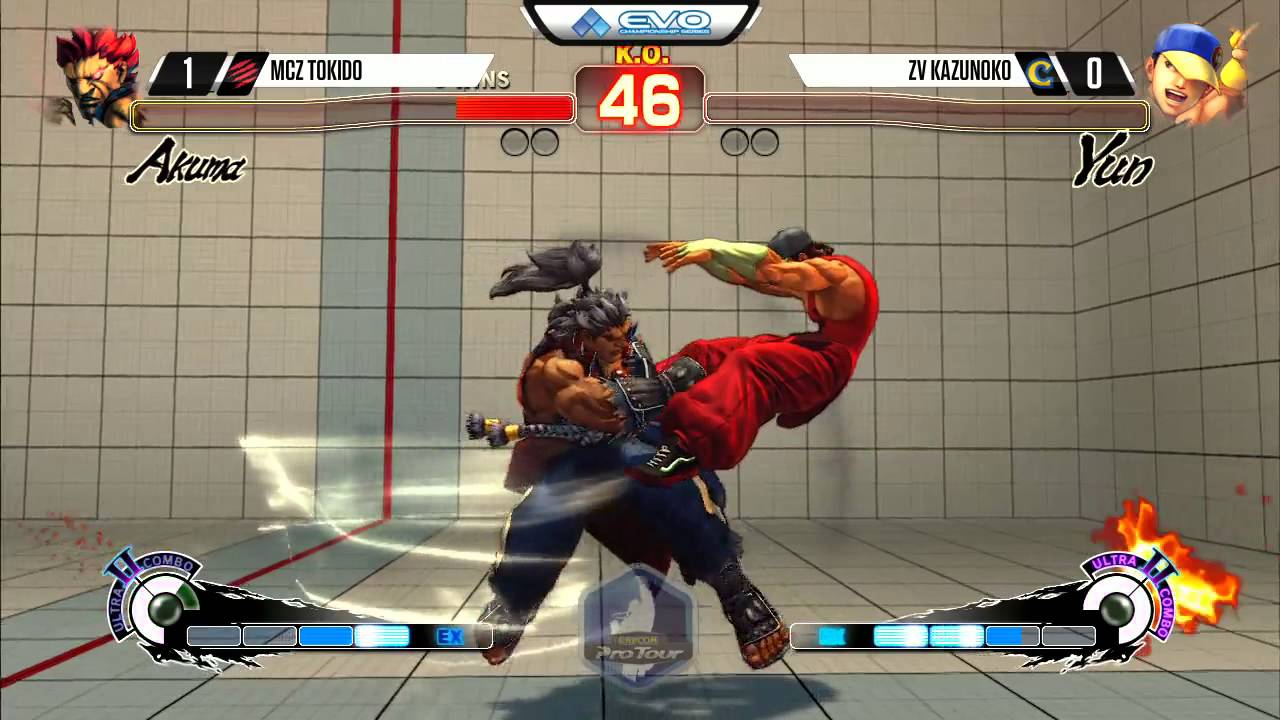Tokido (Akuma) vs Kazunoko (Yun) - EVO 2015 USF4 - 720p/60fps