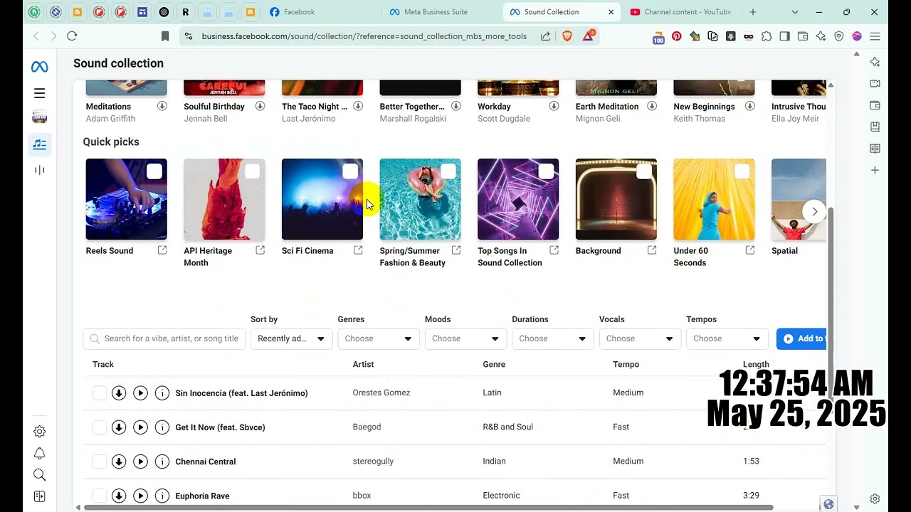 How To Access Facebook Free Music Sound Collection | Step-by-Step Guide 2025 🎵📌
