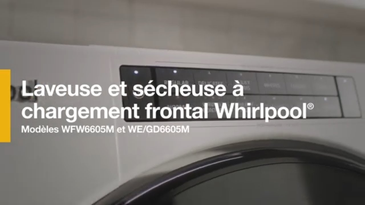 Duo de lessive &agrave; chargement frontal s&eacute;rie 6 de Whirlpool&reg;