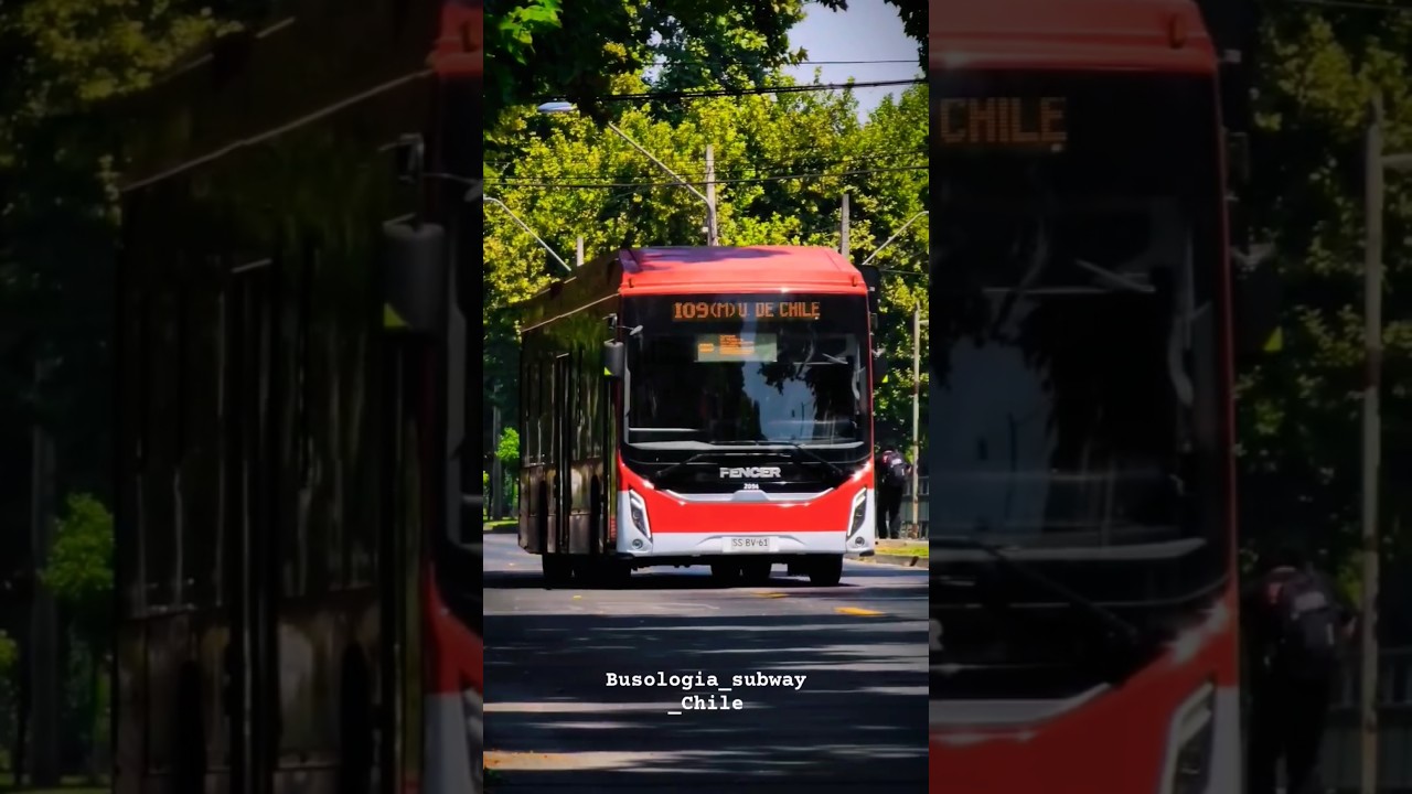 Fencer Bus El&eacute;ctrico sistema Red #transantiago #busologiachilena #buses