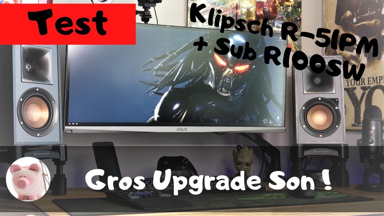 Du Gros Son sur PC : Klipsch R51PM + Sub R100SW !