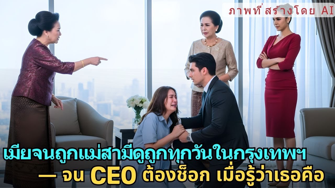 เมียจนถูกแม่สามีดูถูกทุกวันในกรุงเทพฯ — จน CEO ต้องช็อก เมื่อรู้ว่าเธอคือคนอยู่เบื้องห| AI FICTIONAL