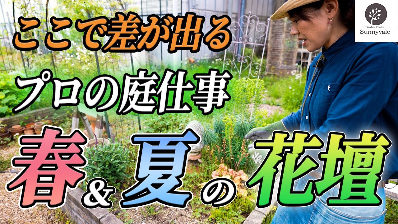 【見ないと後悔】この庭作業で春夏の花の量がグンと増えます！【雑草対策】【花壇】
