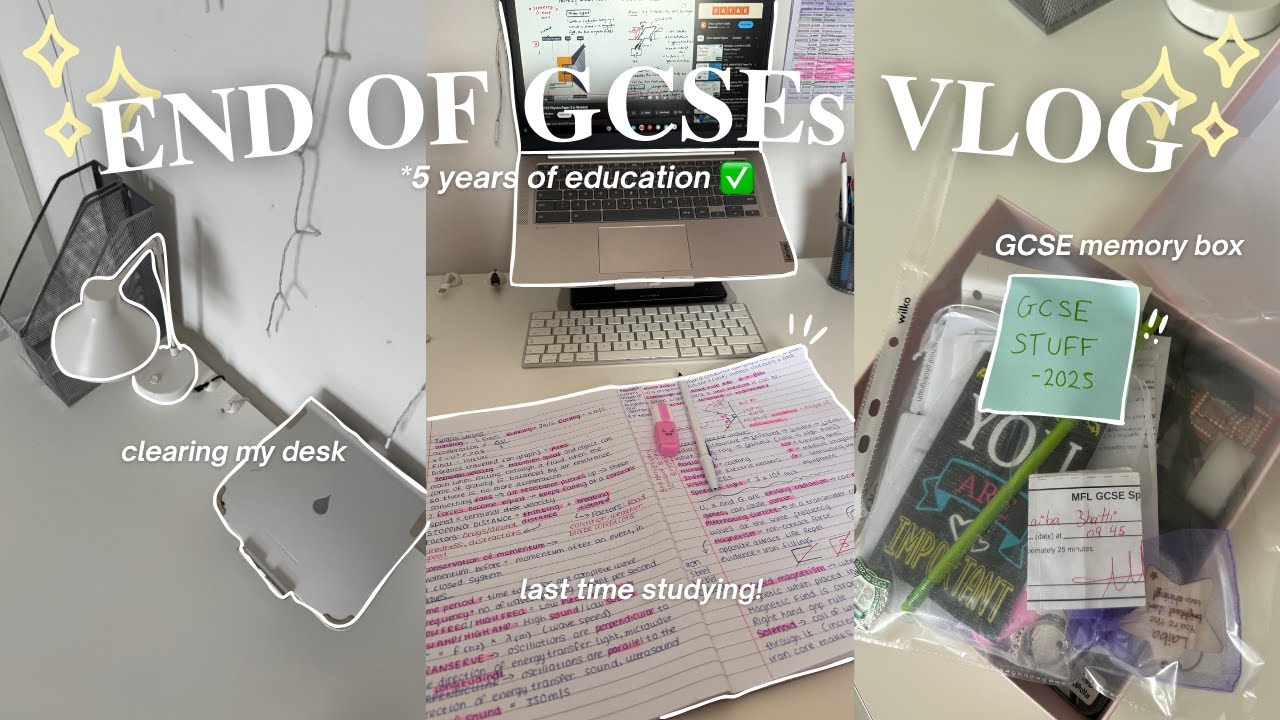GCSE ЗАВЕРШЕНЫ. | последние 2 экзамена, уборка стола, выбрасывание книг, инструмент искусственног...