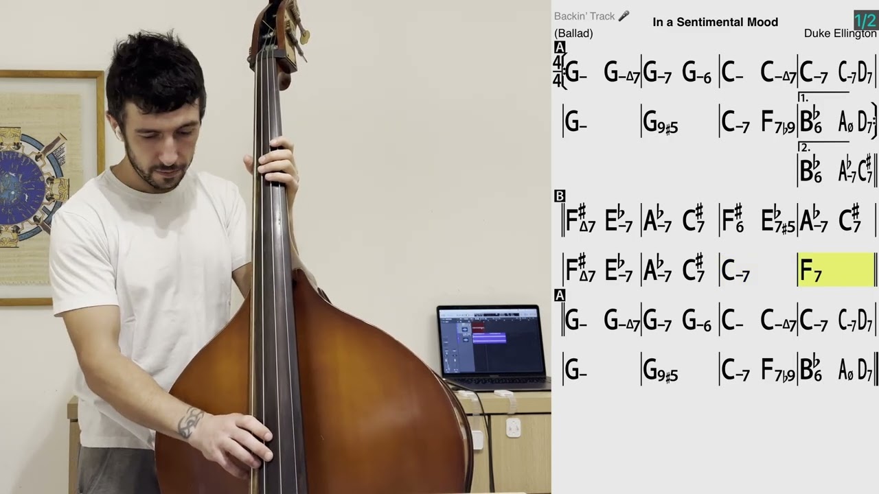In The Sentimental Mood – Double Bass Backing Track (No Accompaniment)