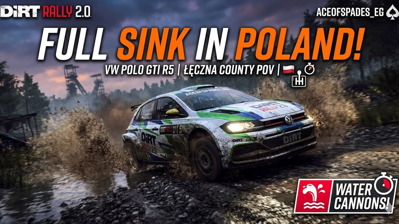 Dirt rally 2.0 full sink in poland! 🇵🇱 VW Polo GTI R5 | Łęczna County POV