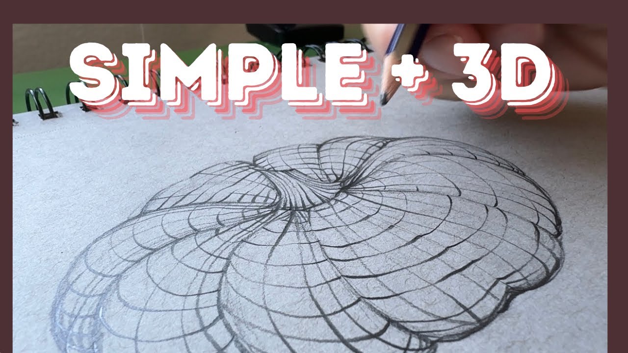 🎃Reveal DEPTH Instantly Cross Contour Drawing Lesson + Day 2 Pumpkin Drawing Challenge