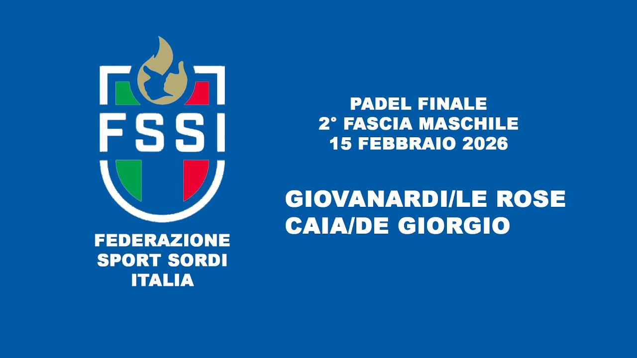 Padel Finale 2° Fascia Maschile